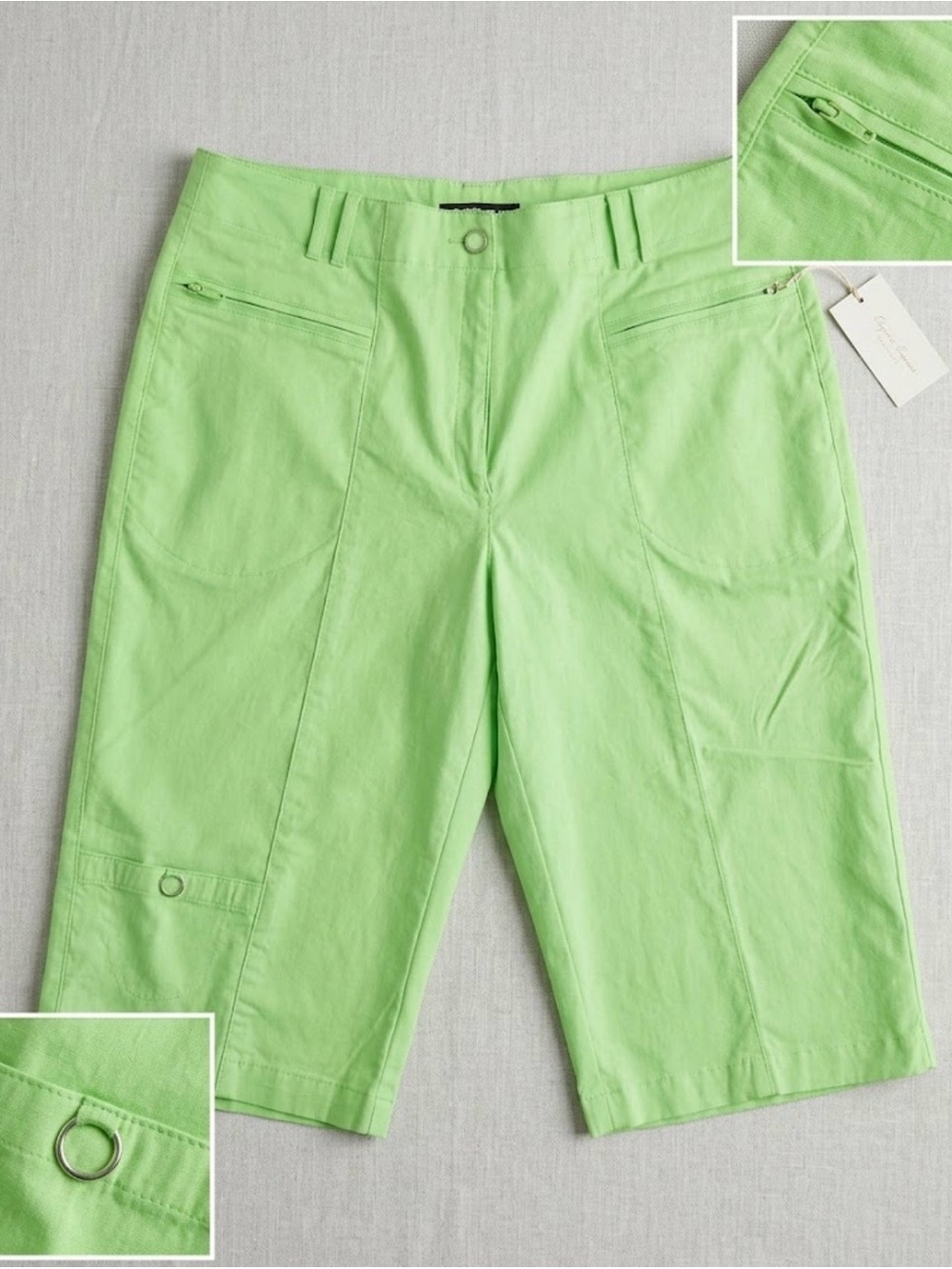 DKNY Golf Women’s Green Bermuda Shorts - Size 10 - NWOT